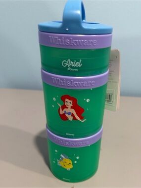 Disney Ariel Stacking Snack Containers - Green & Purple
